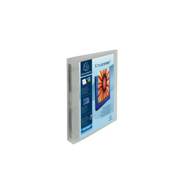 Pr&auml;sentationsringbuch Kreacover 51568E, A4+ 4 Ringe 30mm Ring-&Oslash; Polypropylen (PP), 1 Au&szlig;entasche, transparent