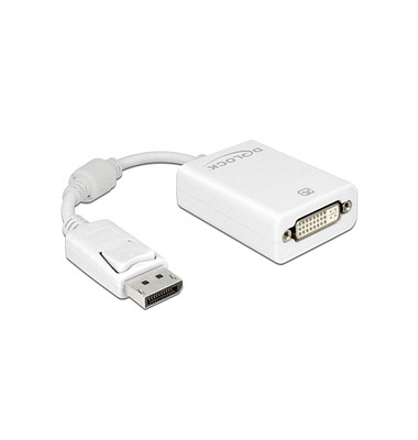 DeLOCK DisplayPortDVI-D Adapter 0,12 m weiß
