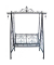 Garden Pleasure Gartenbank Kari 950390 schwarzbraun Metall 178,0 cm