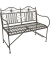 Garden Pleasure Gartenbank Mangan 950507 schwarzbraun Metall 106,0 cm
