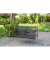Garden Pleasure Hängebank Cuneo 970386 braun Kunststoff 114,0 cm