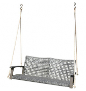 Garden Pleasure Hängebank Cuneo 970387 grau Kunststoff 114,0 cm