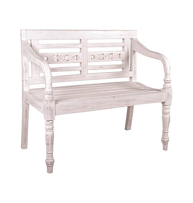 Garden Pleasure Gartenbank Moyo 960368 weiß Holz 100,0 cm Garden Pleasure Gartenbank Moyo 960368 weiß Holz 100,0 cm