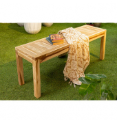 Garden Pleasure Gartenbank Biaro 940287 braun Holz 120,0 cm