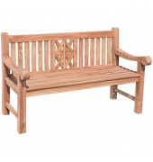 Garden Pleasure Gartenbank Pantar 940289 braun Holz 120,0 cm