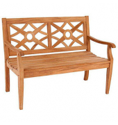 Garden Pleasure Gartenbank Sayang 940290 braun Holz 120,0 cm