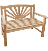 Garden Pleasure Gartenbank Marisa 940291 braun Holz 110,0 cm
