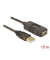 DeLOCK USB 2.0 A Kabel 15,0 m schwarz