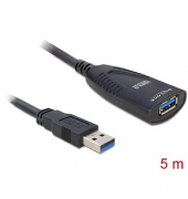 DeLOCK USB 3.0 A Kabel 5,0 m schwarz