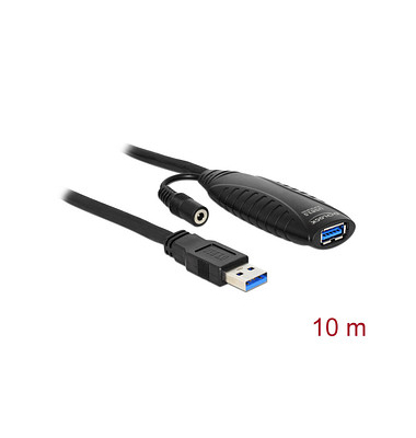 DeLOCK USB 3.0 A Kabel 10,0 m schwarz