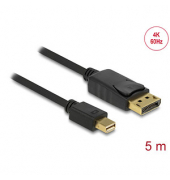 Mini-DisplayPortDisplayPort Kabel 4K 60 Hz 5,0 m schwarz