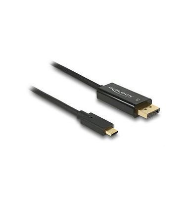 DeLOCK USB CDisplayPort Kabel 4K 60Hz 1,0 m schwarz