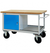 ADB Werkbank lichtgrau, lichtblau 130,0 x 60,0 x 82,7 cm