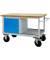 ADB Werkbank lichtgrau, lichtblau 130,0 x 60,0 x 82,7 cm
