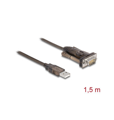 DeLOCK USB AD-SUB 9 Adapter 1,5 m schwarz