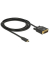 DeLOCK USB CDVI Kabel 4K 30 Hz 2,0 m schwarz