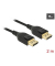 DeLOCK DisplayPort Kabel 8K 60 Hz 2,0 m schwarz