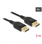 DeLOCK DisplayPort Kabel 8K 60 Hz 3,0 m schwarz