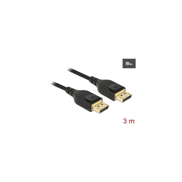 4043619856619 - DELOCK 85661 - Kabel DisplayPort 14 Stecker > DisplayPort Stecker 8K 60 Hz 3m 4043619856619 - DELOCK 85661 - Kabel DisplayPort 14 Stecker > DisplayPort Stecker 8K 60 Hz 3m