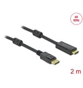 DeLOCK DisplayPortHDMI Kabel 4K 60 Hz 2,0 m schwarz