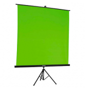Stativleinwand Green Screen 1:1, 180 x 180 cm Projektionsfläche