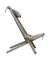 Garden Pleasure Gartenstuhl Falun grau