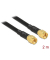 DeLOCK F-Stecker Antennenkabel LMR195 low loss 2,0 m schwarz