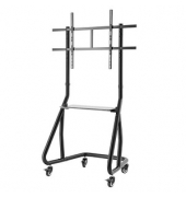 hama TV-Ständer mit Rollen Trolley schwarz