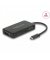 Adapter, USB C/VGA/HDMI™/DVI/DP-ST/4xBU, L: 0,15 m, schwarz