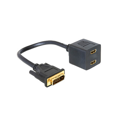 DeLOCK HDMI ADVI-D Adapter 0,20 m schwarz