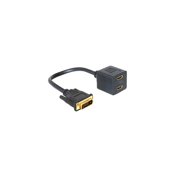 4043619650699 - DELOCK 65069 - DVI Adapter DVI 24+1 Stecker auf 2x HDMI Buchse 4043619650699 - DELOCK 65069 - DVI Adapter DVI 24+1 Stecker auf 2x HDMI Buchse