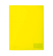 Schnellhefter neon 19636, A4, Neon gelb - transluzent, Polypropylen (PP), -, Vorderdeckel Neon gelb - transluzent