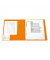 Schnellhefter neon 19637, A4, neonorange - transluzent, Polypropylen (PP), -, Vorderdeckel neonorange - transluzent