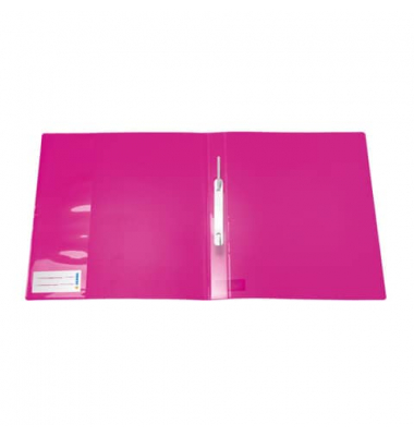 Schnellhefter neon 19638, A4, neonpink, Polypropylen (PP), Vorderdeckel transluzent