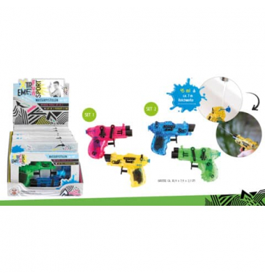 Wasserspritzpistole 2er-Set sortiert