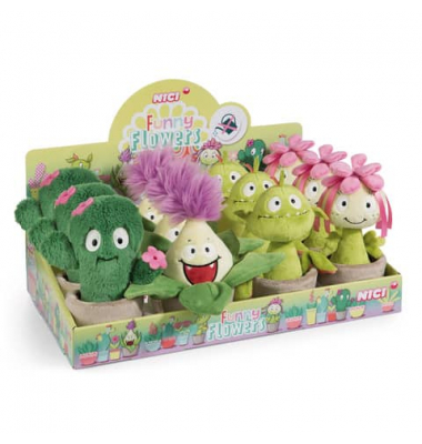 Plüschfigur Funny Flowers sortiert