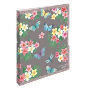 Ringbuch Ladylike Butterflies Schmetterlinge/Blumen 50044047, A4 2 Ringe 16mm Ring-Ø Karton bunt