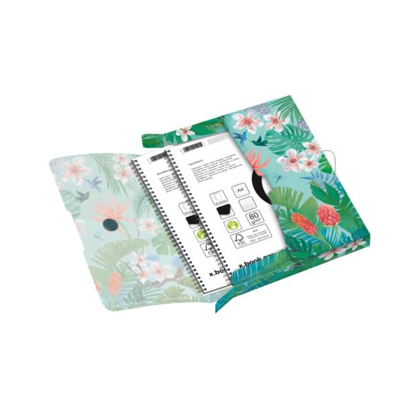 4008110363431 - Heftbox Ladylike 50044085 A4 Motiv Jungle 4cm Füllhöhe Polypropylen (PP) 4008110363431 Herlitz