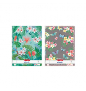 Notizblock 50044245 Ladylike, Blumen, liniert Rand beidseitig , A4, 70g, sortiert, 80 Blatt