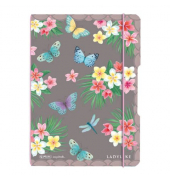 Notizbuch 50044290, Ladylike Butterflies, braun, A5, punktkariert, 80g, 40 Blatt / 80 Seiten