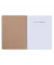 Collegeblock 50021741 Pure Glam, Pure Glam, kariert / kariert Rand beidseitig, A4, 70g, braun, 80 Blatt