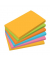 Haftnotizen BA127, 125x75mm, farbig sortiert ( gelb/gr&uuml;n/orange/pink/blau), rechteckig