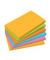 Haftnotizen BA127, 125x75mm, farbig sortiert ( gelb/gr&uuml;n/orange/pink/blau), rechteckig