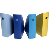 Stehsammler BEE BLUE 18202SETD, A4+, light blue/navy blue/saffron/turquoise, Polystyrol, 110mm