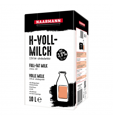 H-Milch 942, 3,5% Fett, 10 Liter, in Bag-in-Box