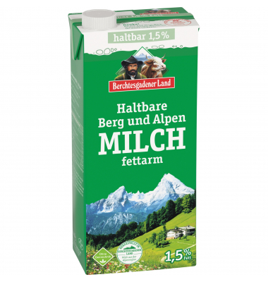 H-Milch 10001642, 1,5% Fett, 12x 1 Liter, im Tetrapack