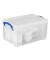 Aufbewahrungsbox 32227, 14 Liter mit Deckel, für A5, außen 395x255x210mm, Kunststoff transparent