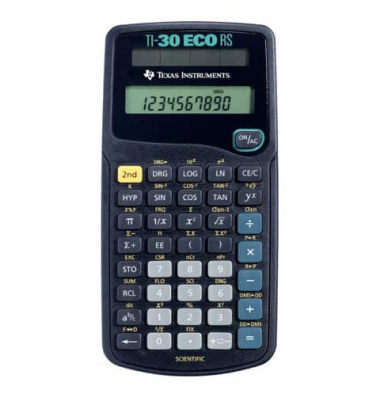 Schulrechner TI-30 ECO RS schwarz, einzeilig
