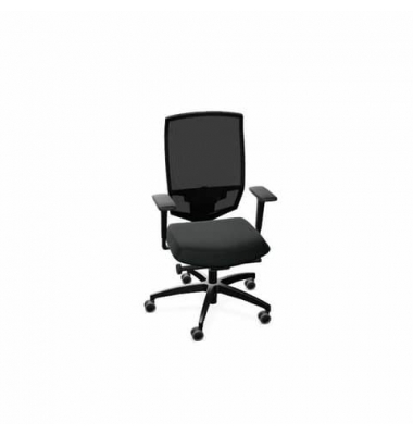 Bürodrehstuhl Drehstuhl, schwarz, mit Armlehnen, bis 120kg