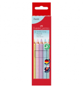 Buntstifte-Set Jumbo Grip Pastell, 110991, farbig sortiert, dreikant, Packung